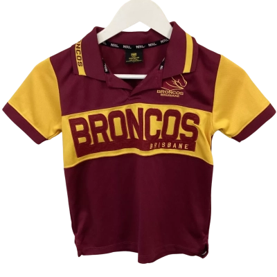 NRL - Broncos Jerseys x 2 - Size 7 & 8 