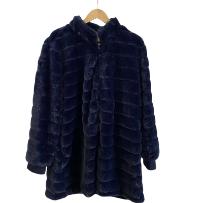 Hammock & Vine Womens  Size 20 / 22  Longline Faux Fur Jacket 