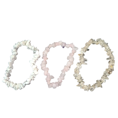 3 x  Womens  Stone Bracelets 