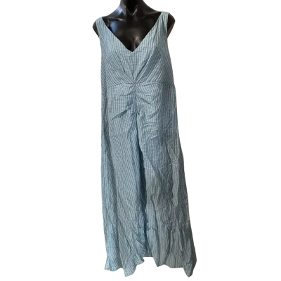Basque Womens  Size 18 Casual Dress Blue / Pattern 