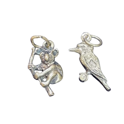 Womens Pendant 925 Sterling Silver Pendant/Charm Pair