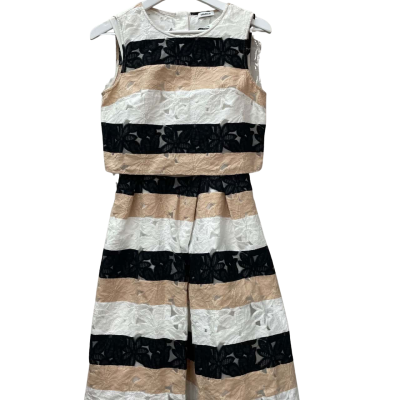 Marcs Women's Size 10 Beige / Black  / White Dress