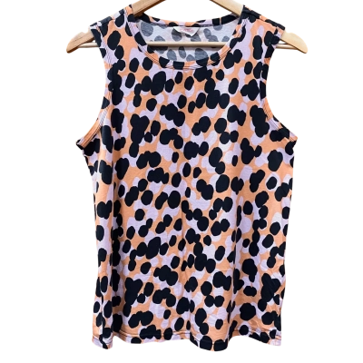 Gorman Orange/Purple Spot Pattern Top Size 8