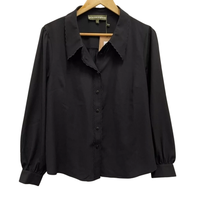 Princess Highway Black Lolly Button Up Blouse Shirt Size 14  
