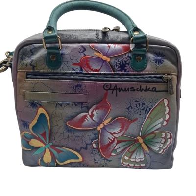 Anuschka ANNA BUTTERFLYPARADISE ALL ROUND ZIPPERED CROSSOVER HANDBAG