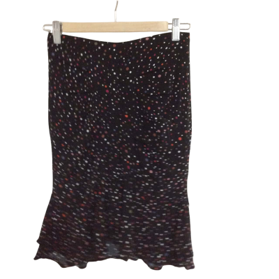 Oxford Womens  Size 6 Midi Skirt Black  