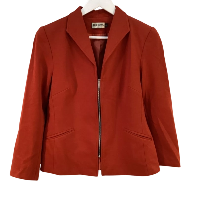 Blooms Womens Size 10 Blazer Jacket Orange 