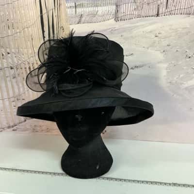 Black Kentucky Derby Hat Size 57