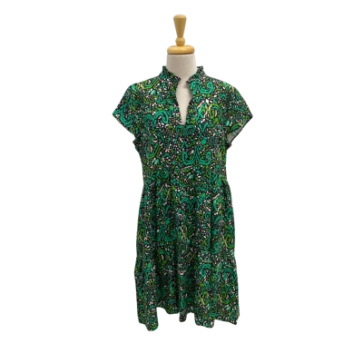 Foil Top Tier Dress F07466.  Size 14.  New with tags