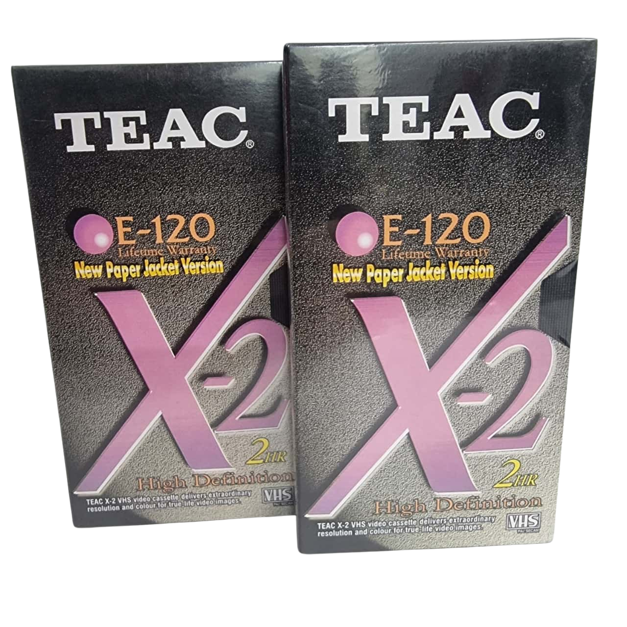 Teac Blank VHS Tape Cassettes x2(s)