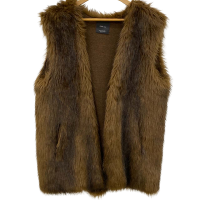 関税負担★ZARA★FAUX FUR VEST Zara faux fur vest M/L(s)