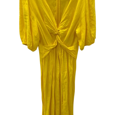 Seed Heritage Womens  Size 14 Short Sleeve Dress  Yellow 
