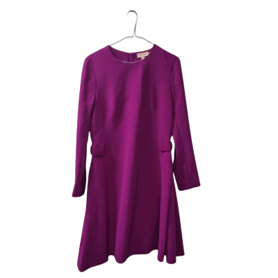 Ted Baker Women's Size 10 Long Sleeve Dress Purple 