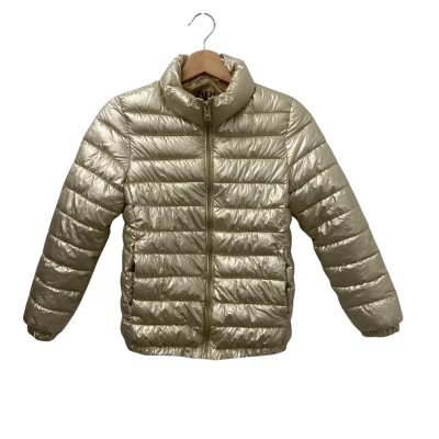 Zara Girls Size 10 Puffer Jacket Gold 