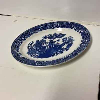 Vintage antique h&k tunstall oval platter