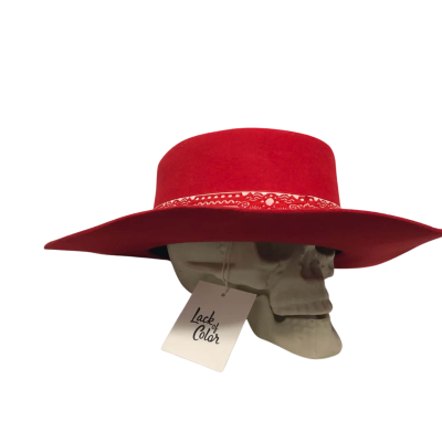 Lack of Color Sierra Boater Womens  Size XL 61cm Hat Red BNWT