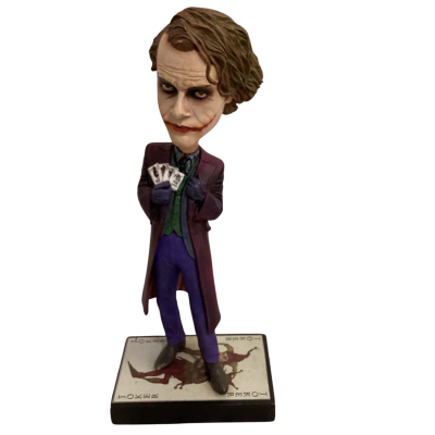 Batman The DarkKnight JOKER Heath Ledger Bobble Head Knocker Collectable NECA