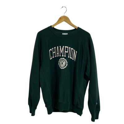 Champion Mens Size L Sweatshirt Green 