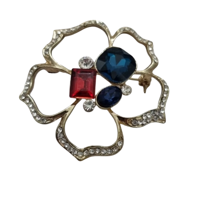  Womens Brooch Multicoloured 