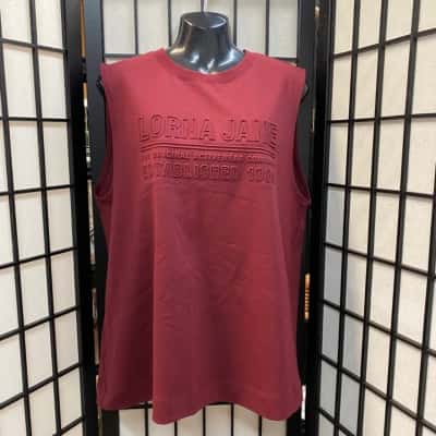 Brand new with tags Lorna Jane Womens  Size L Tank Top Maroon 