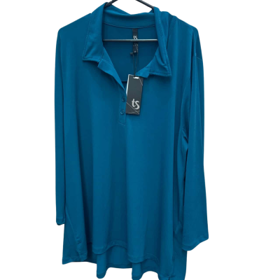 Taking Shape Womens  Size 22 Long Sleeve Top Teal 