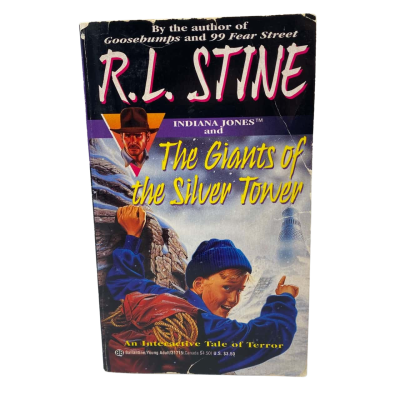 R.L.Stine Indiana Jones and The Giants of the Silver Tower Book