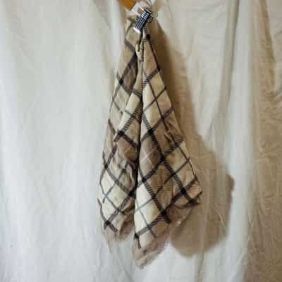 OROTON Pure Wool Scarf Brown 