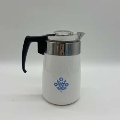 Vintage 'Corningware' 6 Cup Coffee Percolater [B#23]