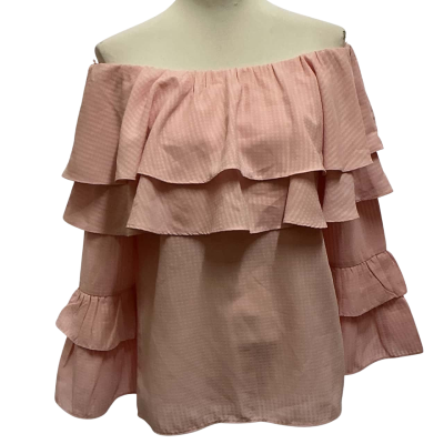 Seed Heritage Womens  Size S Off-the-shoulder Top Pink  