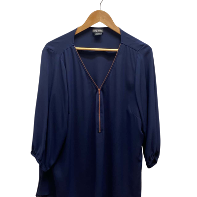 City Chic Womens  Size L Navy Blue Top