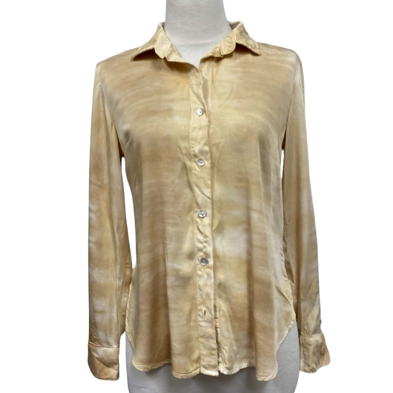 Womens Size XS Long Sleeve Cream TOP BY BELLA DAHL
