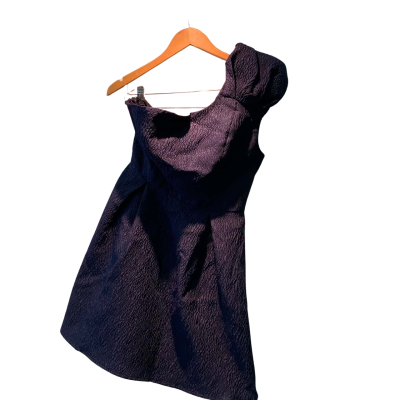 Pilgrim Womens  Size 12 Off The Shoulder Dress Navy Blue 