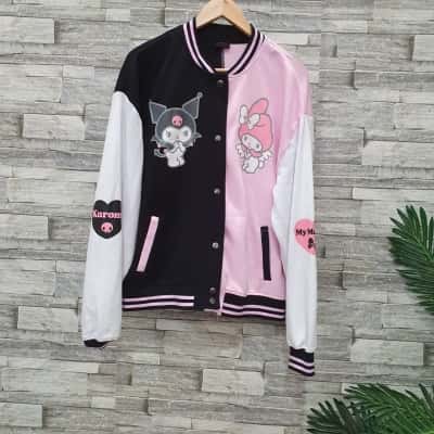 Sanrio Womens Large Winter Jacket Black  / Pink  Hello Kitty 