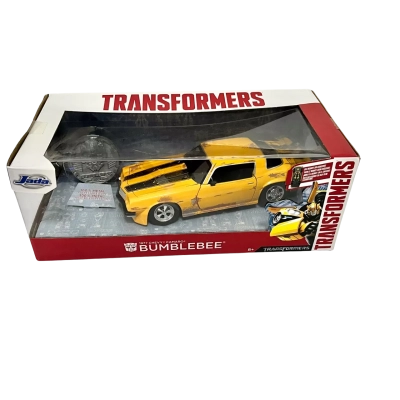 Jada Toys Hollywood Rides Transformers Bumblebee 1977 Chevrolet Camaro diecast collectible model car.