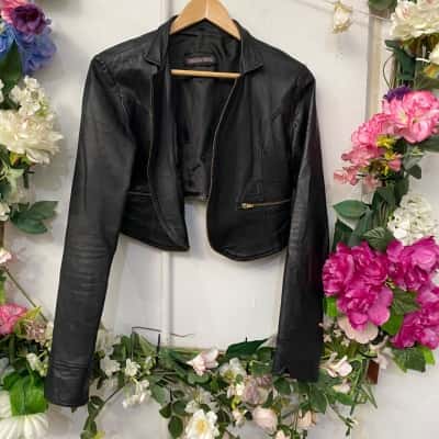 Mister Zimi Womens  Size 10 Cropped Jacket Black  