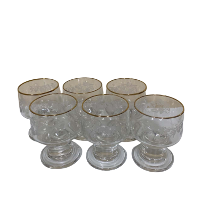 Grapevine Wine Glass Cups x6