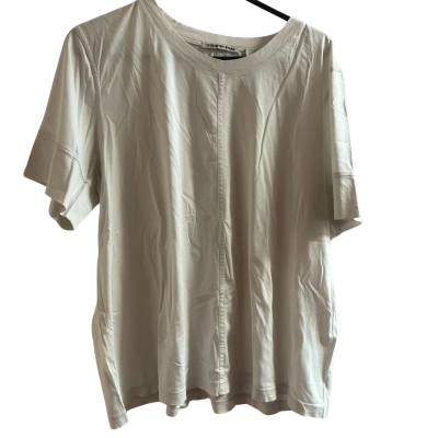 Country Road Women's  Size XL Short Sleeve Shirt White 