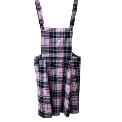 Black Friday Womens  Size 16 Pinafore Black  / Checked / Pink  