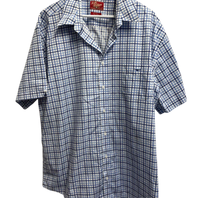 R.M. Williams Mens Shirt  Size XXL Blue / Striped / White 