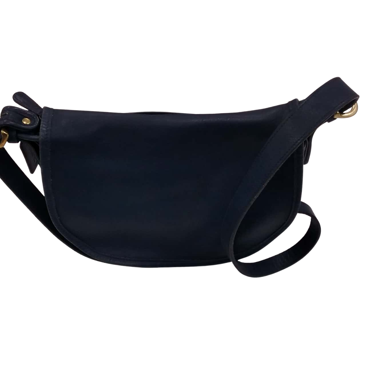 COACH Navy Leather No. F7M4150 Cross Body Bag (177)(s)