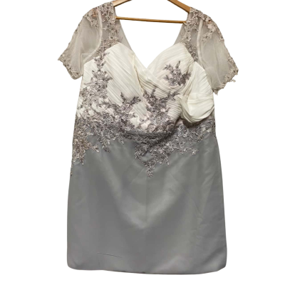 FEELTIMES Grey Embellished Dress