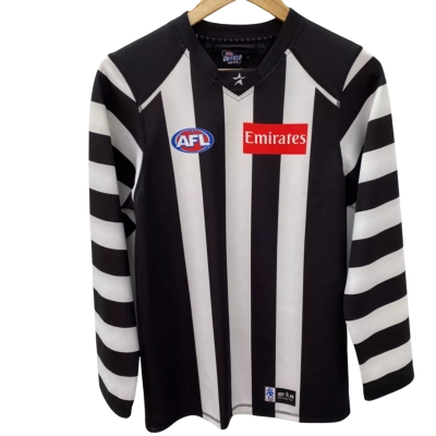 AFL Kids  Size 16 Sport Top Black  / White Magpies