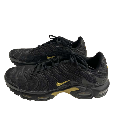 Nike Mens  Size 13 Air Max Plus TN Sneakers Black/Gold 