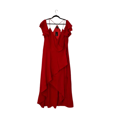 City Chic Womens  Size M Maxi Dress Red 