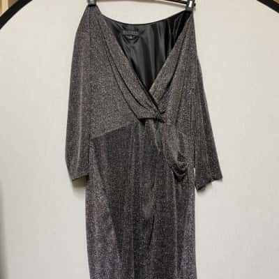 Eloquii Womens  Size 20 Silver Dress