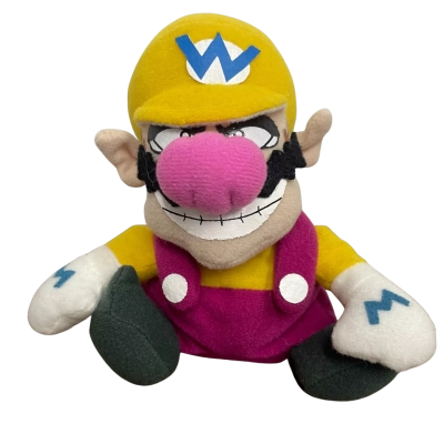 Vintage 1997 Nintendo Wario Bean Bag Plush BD&A