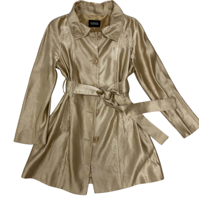 Scanlan Theodore Womens  Size 10 Coat in gorgeous Beige / Gold 