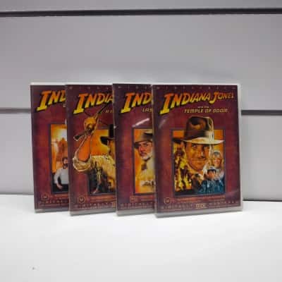 Indiana Jones 4-Movie DVD Collection Bundle (Raiders of the Lost Ark, Temple of Doom, The Last Crusade, and Kingdom of the Crystal Skull)