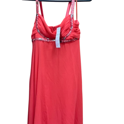  Womens  Size L Mini Dress Coral 