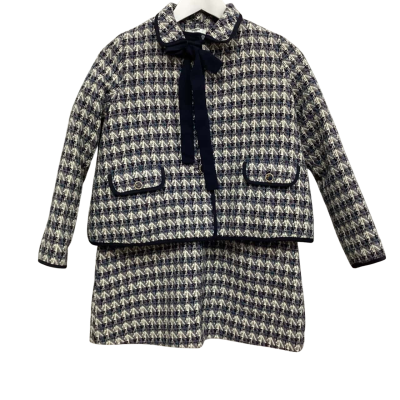 Etonzoe Babe Dress with Padded Jacket  Size 10 Dresses & Skirts / Jackets Navy Blue 